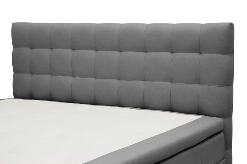 HVILA Classic Komplett Sängpaket 180x200 cm Kontinentalsäng med rutad sänggavel - Grå - Products - Möbler - Säng - Kontinentalsäng
