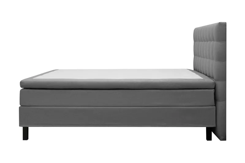 HVILA Classic Komplett Sängpaket 180x200 cm Kontinentalsäng med rutad sänggavel - Grå - Products - Möbler - Säng - Kontinentalsäng