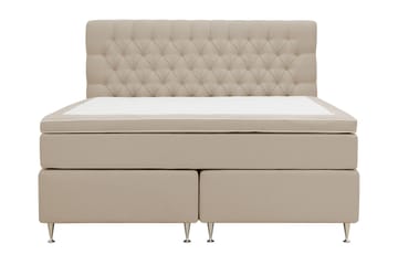 HVILA Lyx Komplett Sängpaket 180x200 cm Kontinentalsäng med knappad sänggavel