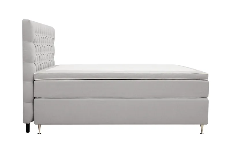 HVILA Lyx Komplett Sängpaket 180x200 cm Kontinentalsäng med knappad sänggavel - Grå - Products - Möbler - Säng - Kontinentalsäng