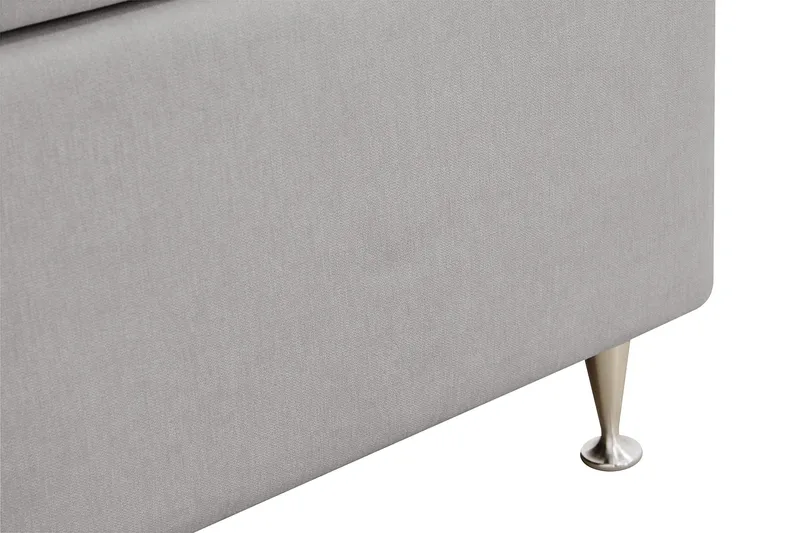 HVILA Lyx Komplett Sängpaket 180x200 cm Kontinentalsäng med knappad sänggavel - Grå - Products - Möbler - Säng - Kontinentalsäng