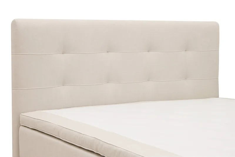 HVILA Premium Komplett Sängpaket 180x200 cm Kontinentalsäng med Sänggavel - Ljusbeige Tyg - Products - Möbler - Säng - Kontinentalsäng