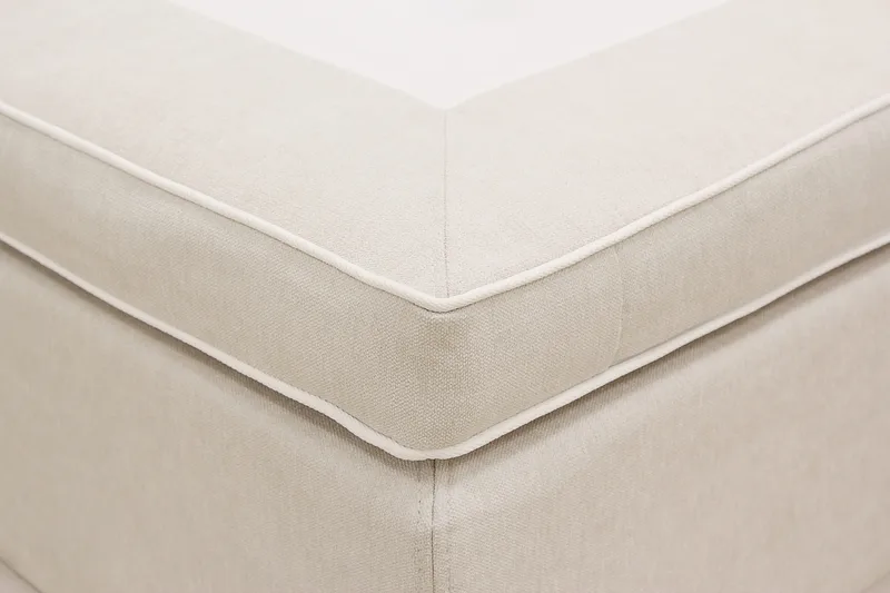 HVILA Premium Komplett Sängpaket 180x200 cm Kontinentalsäng med Sänggavel - Ljusbeige Tyg - Products - Möbler - Säng - Kontinentalsäng