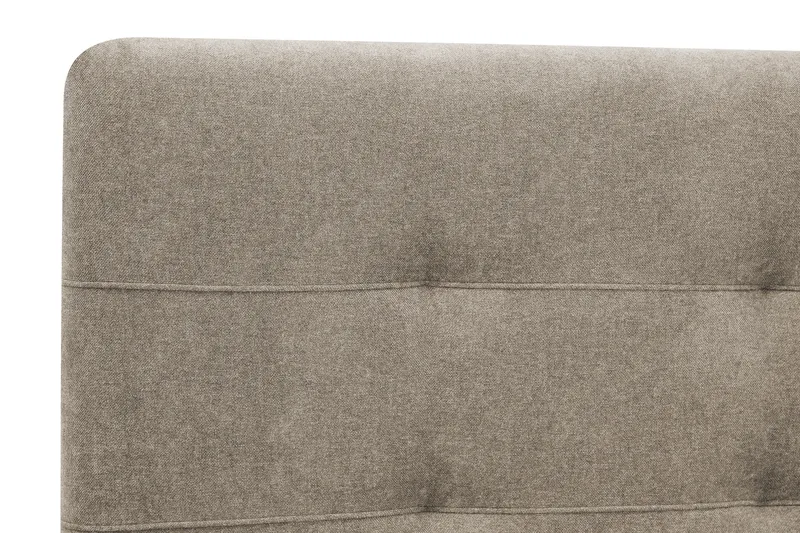 HVILA Premium Komplett Sängpaket 160x200 cm Kontinentalsäng med Sänggavel - Ljusbrun Tyg - Products - Möbler - Säng - Kontinentalsäng