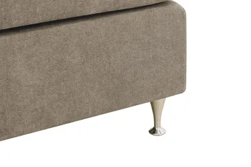 HVILA Premium Komplett Sängpaket 160x200 cm Kontinentalsäng med Sänggavel - Ljusbrun Tyg - Products - Möbler - Säng - Kontinentalsäng