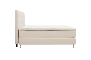 HVILA Premium Komplett Sängpaket 180x200 cm Kontinentalsäng med Sänggavel - Ljusbeige Tyg - Products - Möbler - Säng - Kontinentalsäng