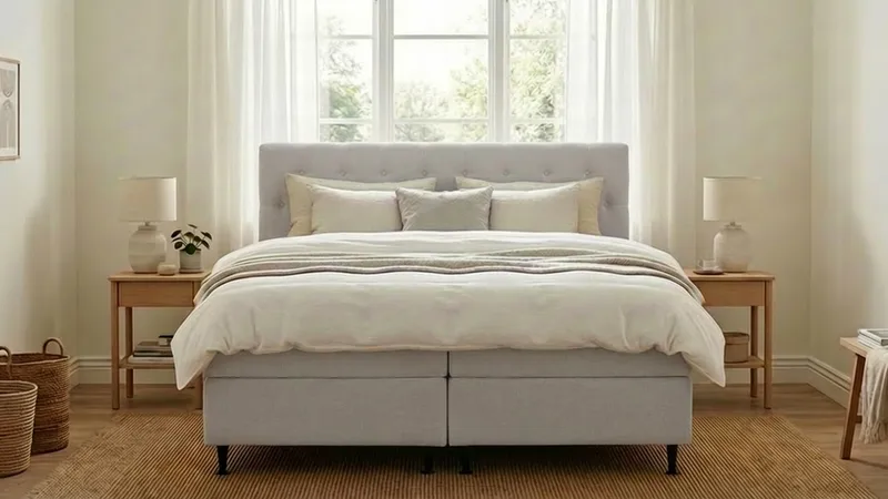 HVILA Plus Komplett Sängpaket med Förvaring 180x200 cm - Grå - Products - Möbler - Säng - Säng med förvaring