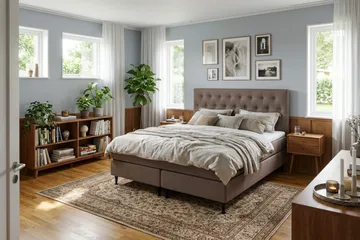 HVILA Plus Komplett Sängpaket 180x200 cm - Brun - Products - Möbler - Säng - Komplett sängpaket