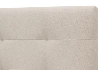 HVILA Premium Komplett Sängpaket 160x200 cm Kontinentalsäng med Sänggavel - Ljusbeige Bouclé - Products - Möbler - Säng - Kontinentalsäng