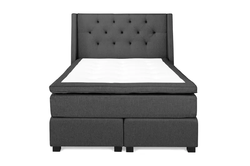 Imperia Kontinentalsäng 140x200 cm, Mörkgrå