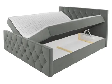 Jitendra Sängpaket Kontinentalsäng 200x200 cm med Förvaring - Röd - Products - Möbler - Säng - Komplett sängpaket