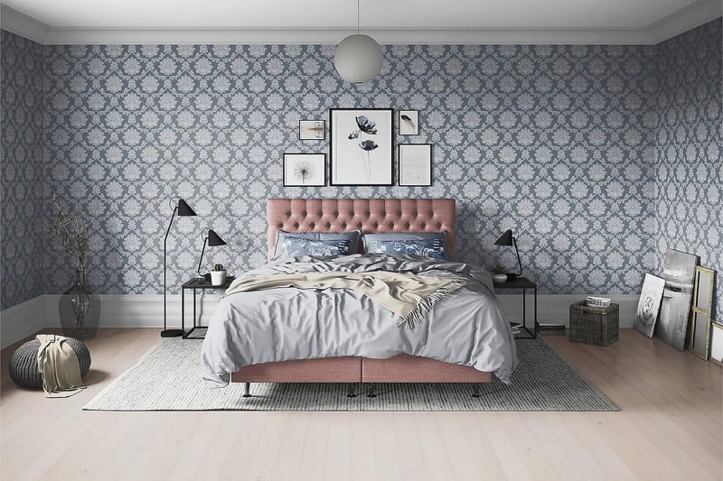 Joluma Sängpaket Fast 105x200 cm, (+Fler val) 105x200 cm Mörkrosa
