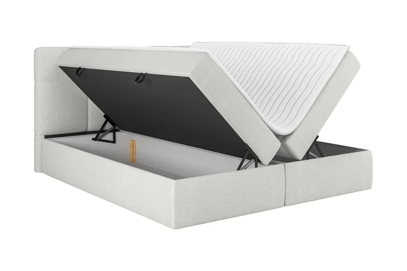 Leckersbo Komplett Sängpaket Kontinentalsäng med förvaring 140x200 cm - Beige - Products - Möbler - Säng - Komplett sängpaket