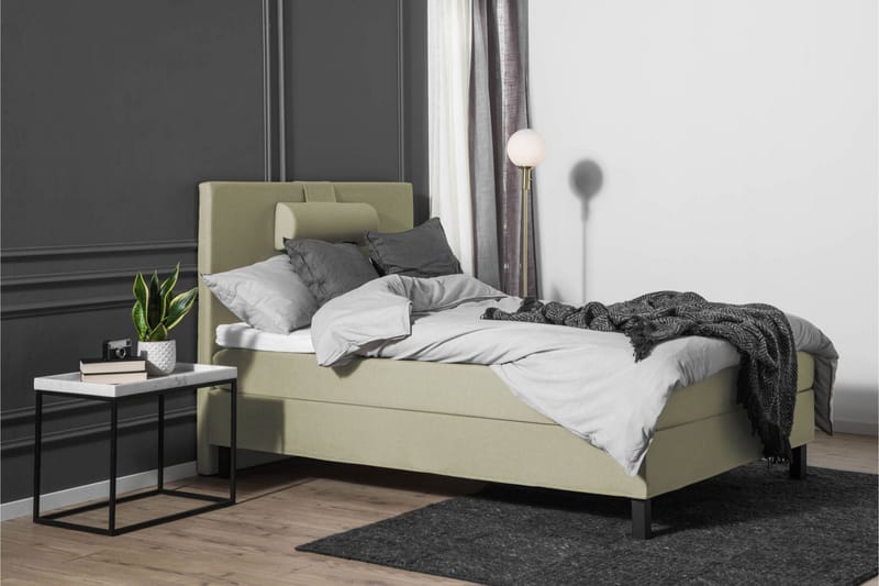 Lucky Komplett Sängpaket 120x200 Latex Slät Sänggavel  Na - Nackkudde Stor Grön - Products - Möbler - Säng - Enkelsäng