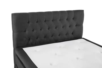 Lucky Komplett Sängpaket 120x200 Memory Diamant Sänggavel - Svart/Grå - Products - Möbler - Säng - Enkelsäng