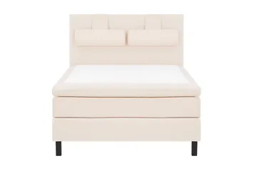 Lucky Komplett Sängpaket 140x200 Memory Slät Sänggavel - Nackkudde Stor Beige - Products - Möbler - Säng - Kontinentalsäng