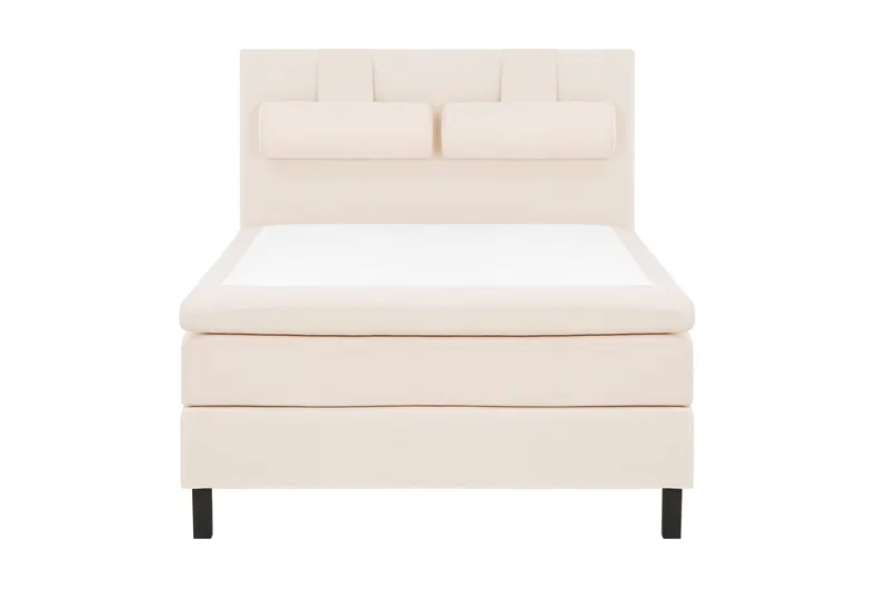 Lucky Komplett Sängpaket 140x200 Memory Slät Sänggavel - Nackkudde Stor Beige - Products - Möbler - Säng - Kontinentalsäng