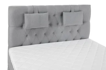 Lucky Komplett Sängpaket 140x200 Skum Diamant - Nackkudde Liten Mellangrå - Products - Möbler - Säng - Kontinentalsäng