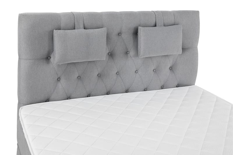 Lucky Komplett Sängpaket 140x200 Skum Diamant - Nackkudde Liten Mellangrå - Products - Möbler - Säng - Kontinentalsäng