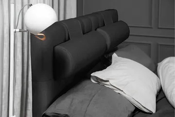 Lucky Komplett Sängpaket 140x200 Skum Diamant - Svart/Grå - Products - Möbler - Säng - Kontinentalsäng