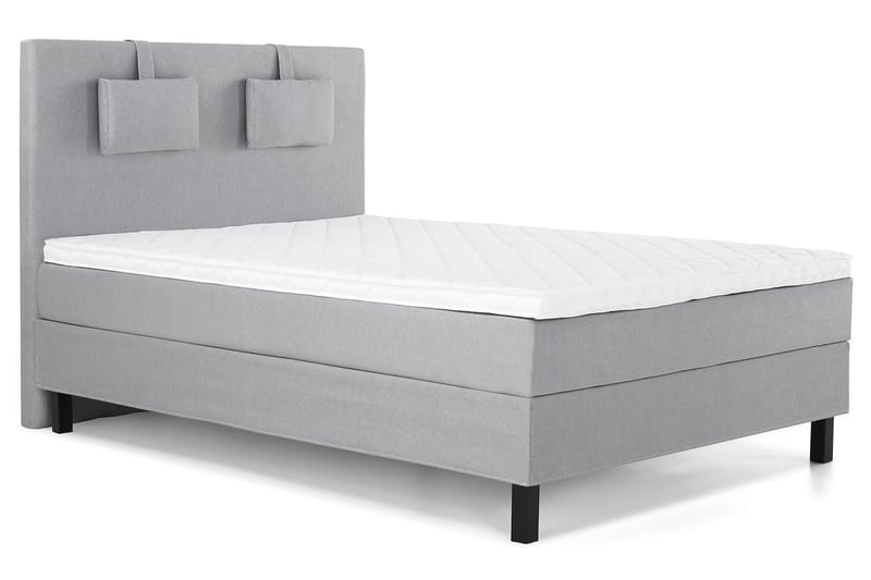 Lucky Komplett Sängpaket 140x200 Skum Slät - Nackkudde Liten Mellangrå - Products - Möbler - Säng - Kontinentalsäng