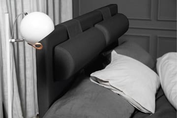 Lucky Komplett Sängpaket 140x200 Skum Slät - Nackkudde Liten Svart/Grå - Products - Möbler - Säng - Kontinentalsäng