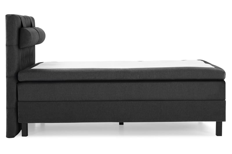 Lucky Komplett Sängpaket 140x200 Polyeter Diamant Sänggavel - Nackkudde Stor Svart/Grå - Products - Möbler - Säng - Kontinentalsäng