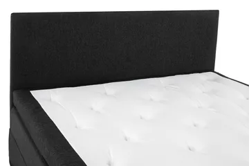 Lucky Komplett Sängpaket 160x200 Latex Slät Sänggavel - Svart/Grå/PU - Products - Möbler - Säng - Kontinentalsäng