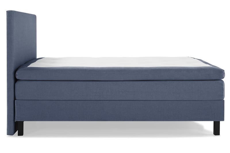 Lucky Komplett Sängpaket 160x200 Polyeter Slät Sänggavel - Mörkblå - Products - Möbler - Säng - Kontinentalsäng