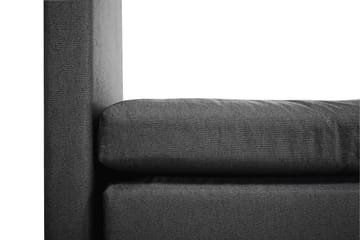 Lucky Komplett Sängpaket 180x200 Latex Slät Sänggavel - Svart/Grå - Products - Möbler - Säng - Kontinentalsäng