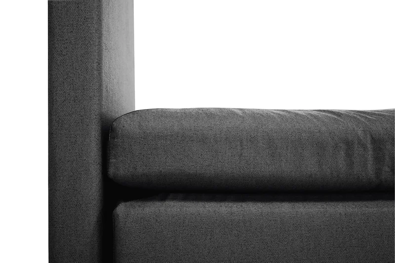 Lucky Komplett Sängpaket 180x200 Latex Slät Sänggavel - Svart/Grå - Products - Möbler - Säng - Kontinentalsäng