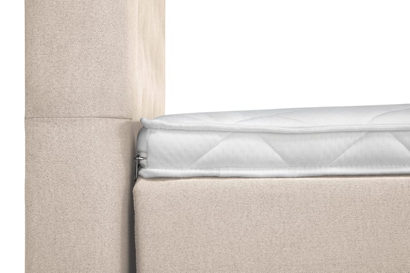 Lucky Komplett Sängpaket 180x200 Skum Diamant Sänggavel - Nackkudde Stor Beige - Products - Möbler - Säng - Kontinentalsäng