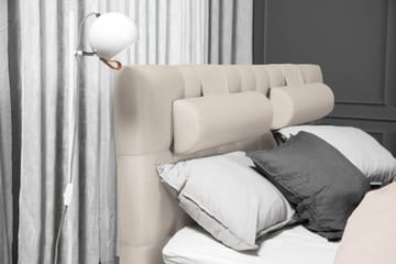 Lucky Komplett Sängpaket 180x200 Skum Diamant Sänggavel - Nackkudde Stor Beige - Products - Möbler - Säng - Kontinentalsäng