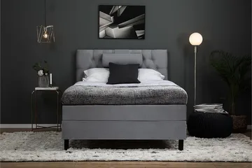 Lucky Kontinentalsäng 120x200 cm - Mellangrå - Products - Möbler - Säng - Enkelsäng