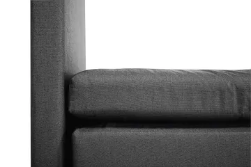 Lucky Kontinentalsäng 150x200 Polyester - Svart/Grå - Products - Möbler - Säng - Kontinentalsäng