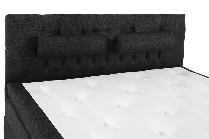 Lucky Kontinentalsäng 160x200 cm - Svart/Grå - Products - Möbler - Säng - Kontinentalsäng