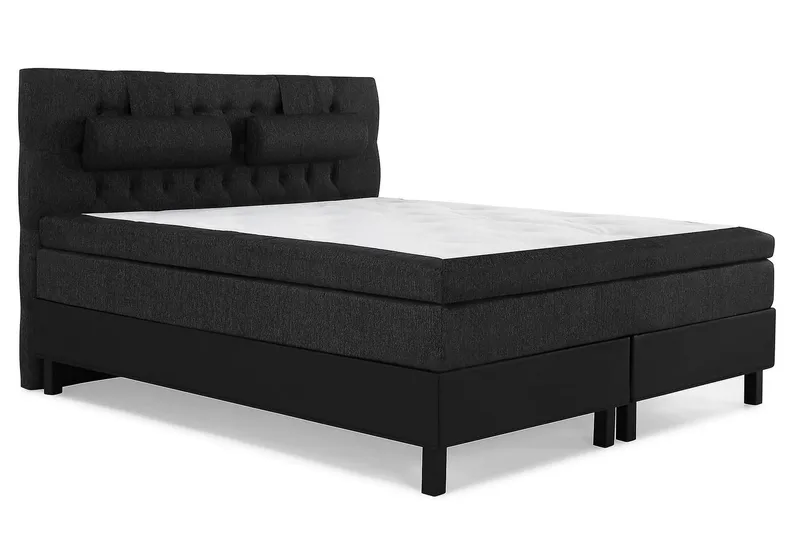 Lucky Kontinentalsäng 160x200 cm - Svart/Grå - Products - Möbler - Säng - Kontinentalsäng