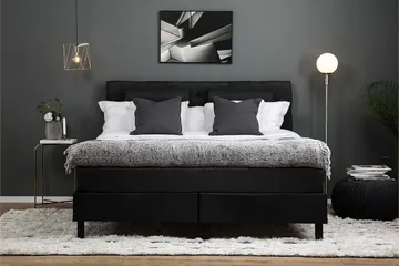 Lucky Kontinentalsäng 160x200 cm - Svart/Grå - Products - Möbler - Säng - Kontinentalsäng
