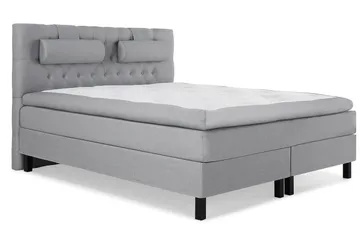 Lucky Kontinentalsäng 160x200Polyeter - Ljusgrå - Products - Möbler - Säng - Kontinentalsäng