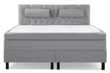 Lucky Kontinentalsäng 160x200Polyeter - Ljusgrå - Products - Möbler - Säng - Kontinentalsäng