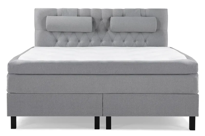 Lucky Kontinentalsäng 160x200Polyeter - Ljusgrå - Products - Möbler - Säng - Kontinentalsäng