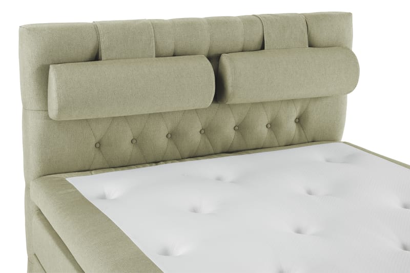 Lucky Sängpaket 140x200 LatexDiamant Sänggavel  Nackkudd - Nackkudde Stor Grön - Products - Möbler - Säng - Kontinentalsäng