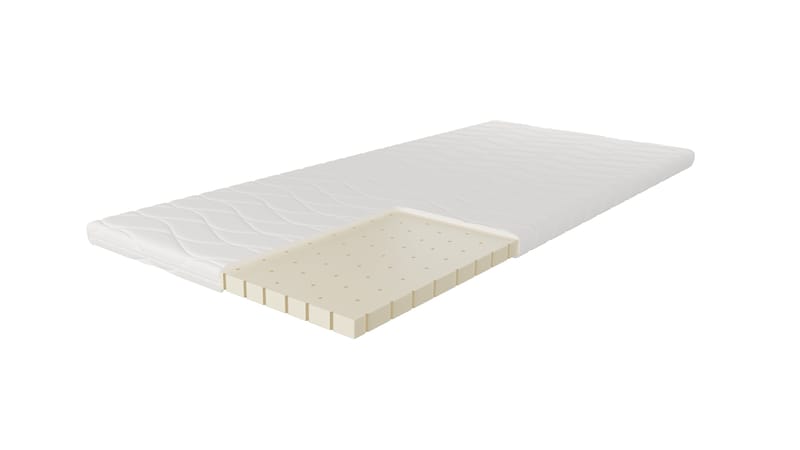 HVILA Latex Bäddmadrass i Punktelastisk Latex  90x200 cm – 7 cm Medium/Fast, Tvättbar Klädsel - Products - Möbler - Säng - Madrass - Bäddmadrass