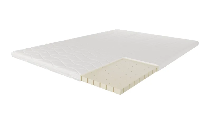 HVILA Latex Bäddmadrass i Punktelastisk Latex  140x200 cm – 7 cm Medium/Fast, Tvättbar Klädsel - Products - Möbler - Säng - Madrass - Bäddmadrass
