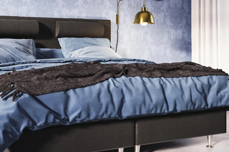 Meja Kontinentalsäng 140x200 - Svart - Products - Möbler - Säng - Kontinentalsäng