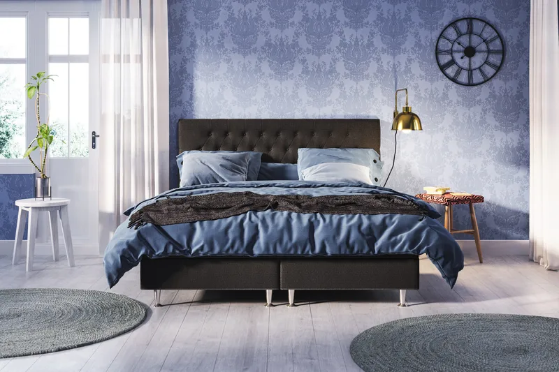 Meja Sängpaket 140x200 - Svart - Products - Möbler - Säng - Kontinentalsäng