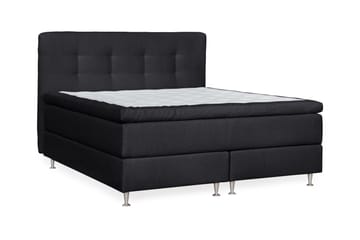 Oslo Lyx Kontinentalsäng 160 knappar loop 20 - Svart - Products - Möbler - Säng - Kontinentalsäng