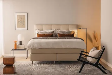 Oslo Lyx Kontinentalsäng 180x200 cm - Beige - Products - Möbler - Säng - Kontinentalsäng