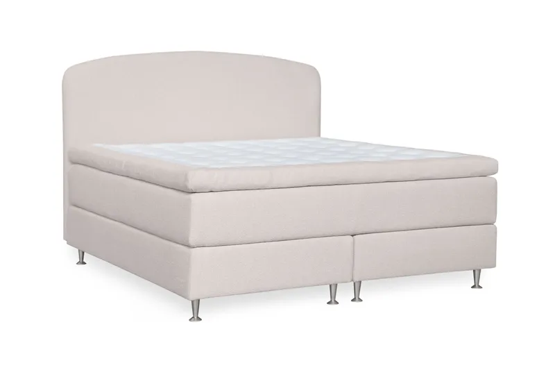 Oslo Lyx Sängpaket 160 curved loop 2, Ljusbeige