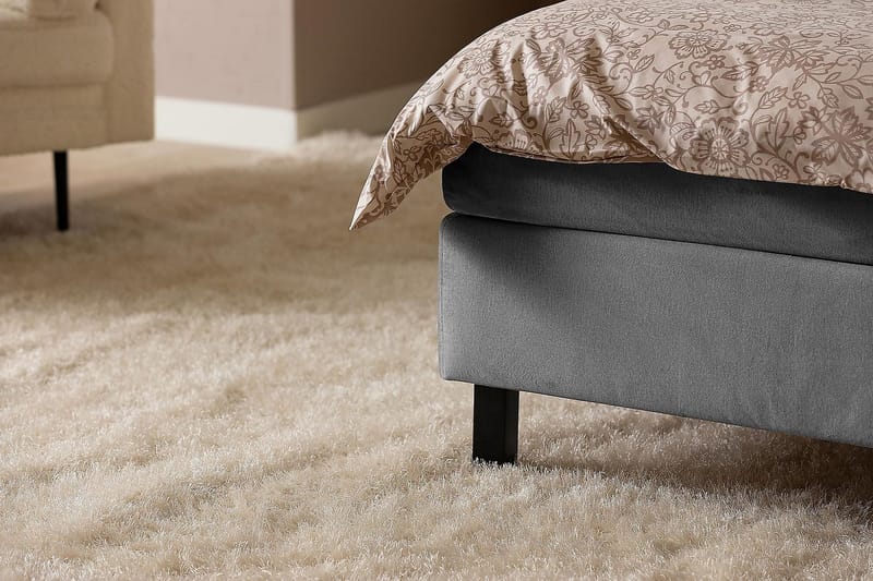 Princess Kontinentalsäng 160x200cm - Mörkgrå/Sammet - Products - Möbler - Säng - Kontinentalsäng